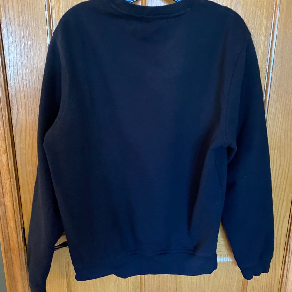 Authentic VERSACE JEANS logo mens’s crew-neck sweatshirt-Black NWOT - Picture 11 of 15